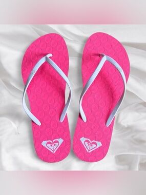 Roxy Neon Pink Flip Flops